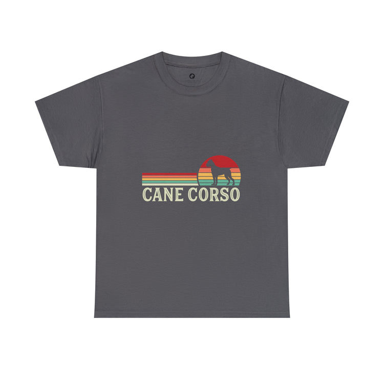 Cane Corso Retro Multicolor Heavy Cotton Tee