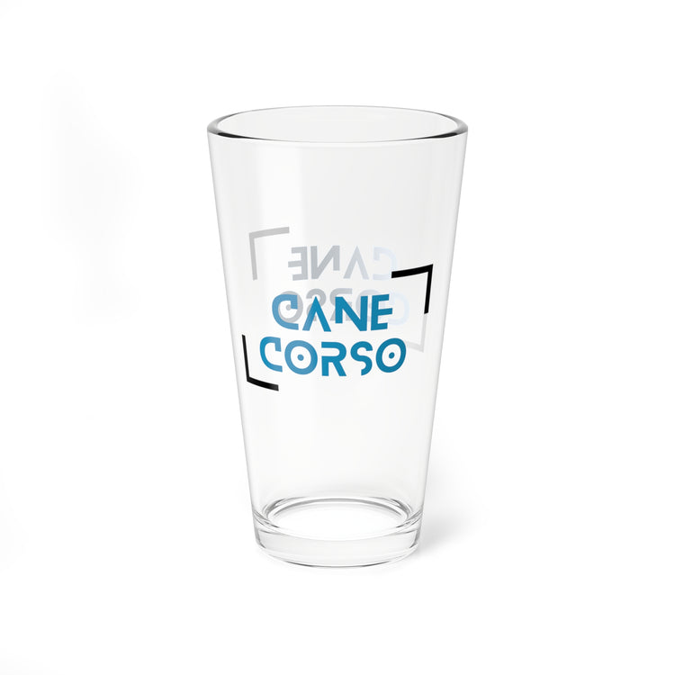 Cane Corso Blue Pint Glass, 16oz