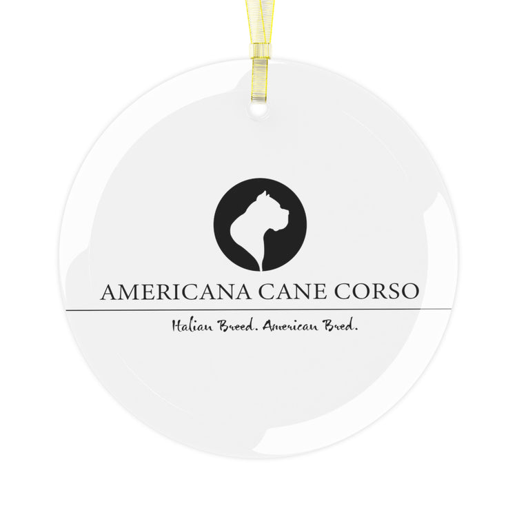 Americana Brand Glass Ornament