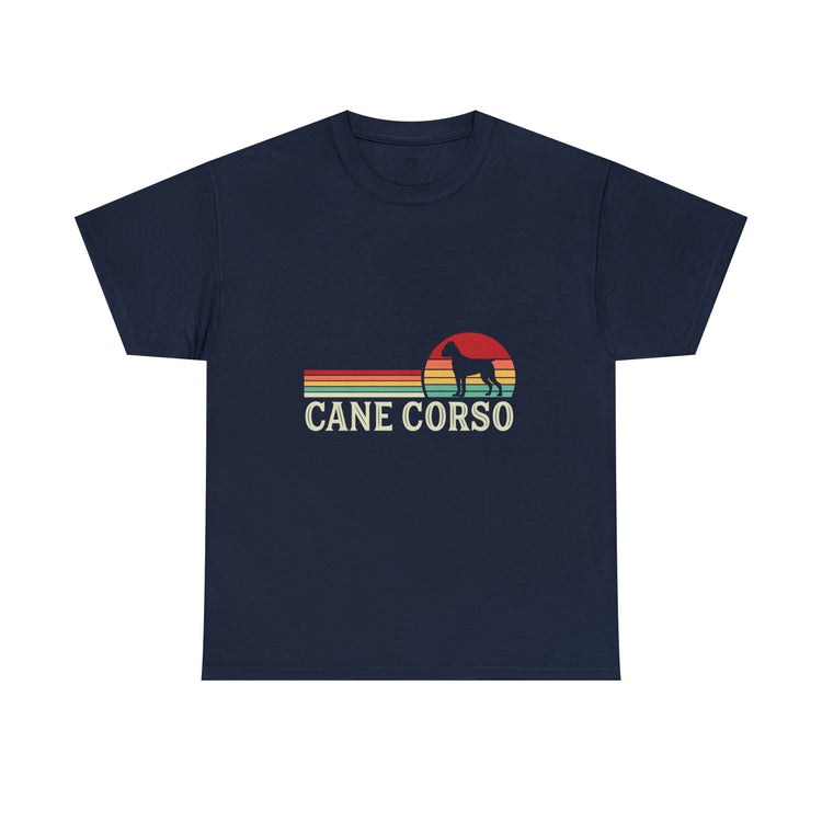 Cane Corso Retro Multicolor Heavy Cotton Tee