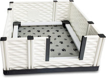 EZWHELP EZCLASSIC Whelping Box for Dogs and Puppies  Indoor Dog Whelping Pen with Rails  Sanitary Dog Whelping Box  Puppy Playpen for Large or Small Puppies  Whelping Supplies Kit 38x38